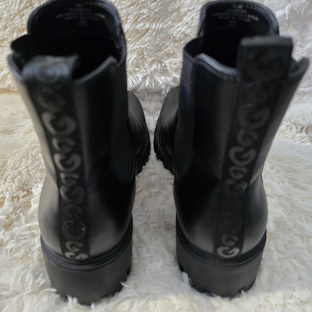 S O L D Guess LA Black Moto Boots size 10M - Picture 5 of 12
